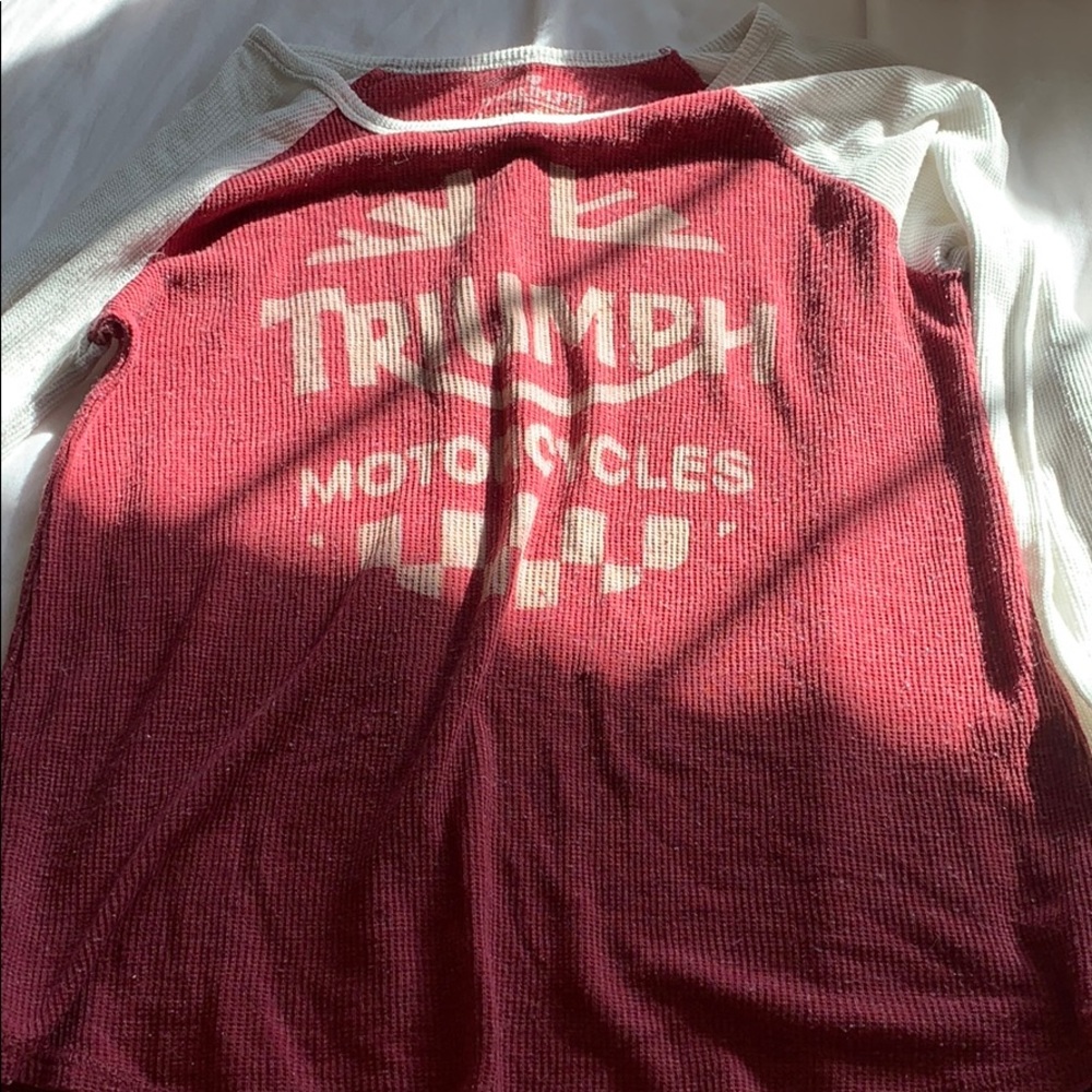 logo waffle long sleeve (triumph motors)